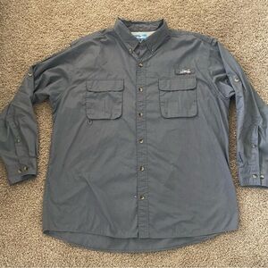 World Wide Sportsman Light Green Vented Fishing Shirt Size 2XL